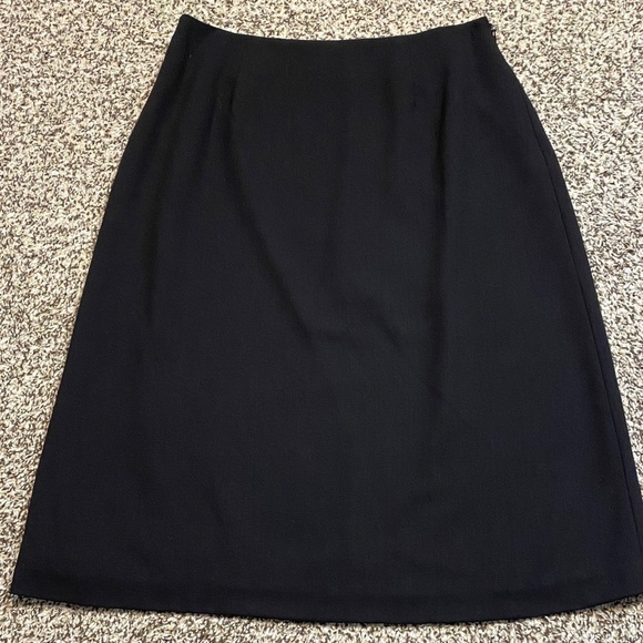 VNTG Harold's 100% Wool Elegant Black Pencil Skirt - Picture 6 of 6